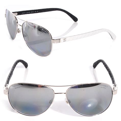 chanel white aviator sunglasses|chanel aviator sunglasses women's.